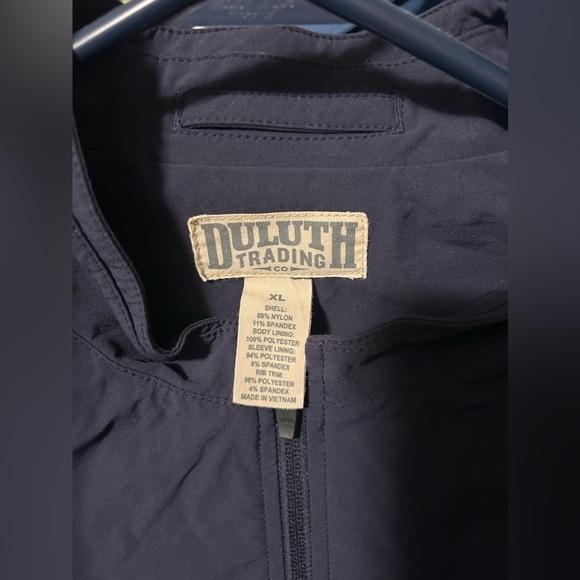Duluth‎ Trading Co Men's XL Jacket Blue Wind Breaker Like New - Picture 6 of 7